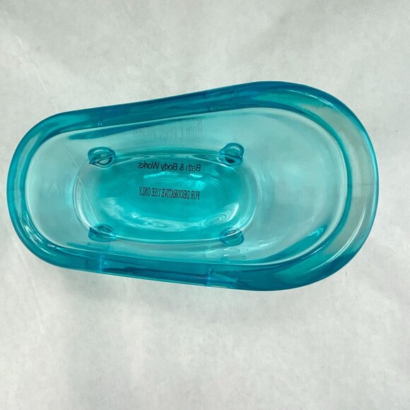Bath and Body Works Aqua Glass Miniature Claw Foot Bath Tub - Picture 5 of 11